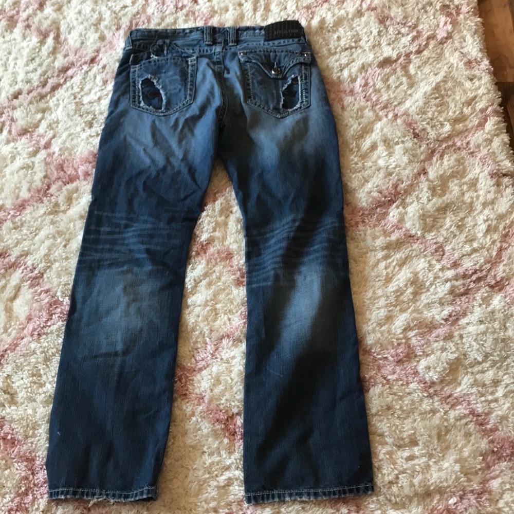 Men’s affliction jeans paid $150 gently worn